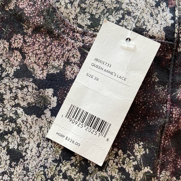 J Brand 620 Mid Rise Super Skinny Queen Annes Lace - Picture 13 of 13